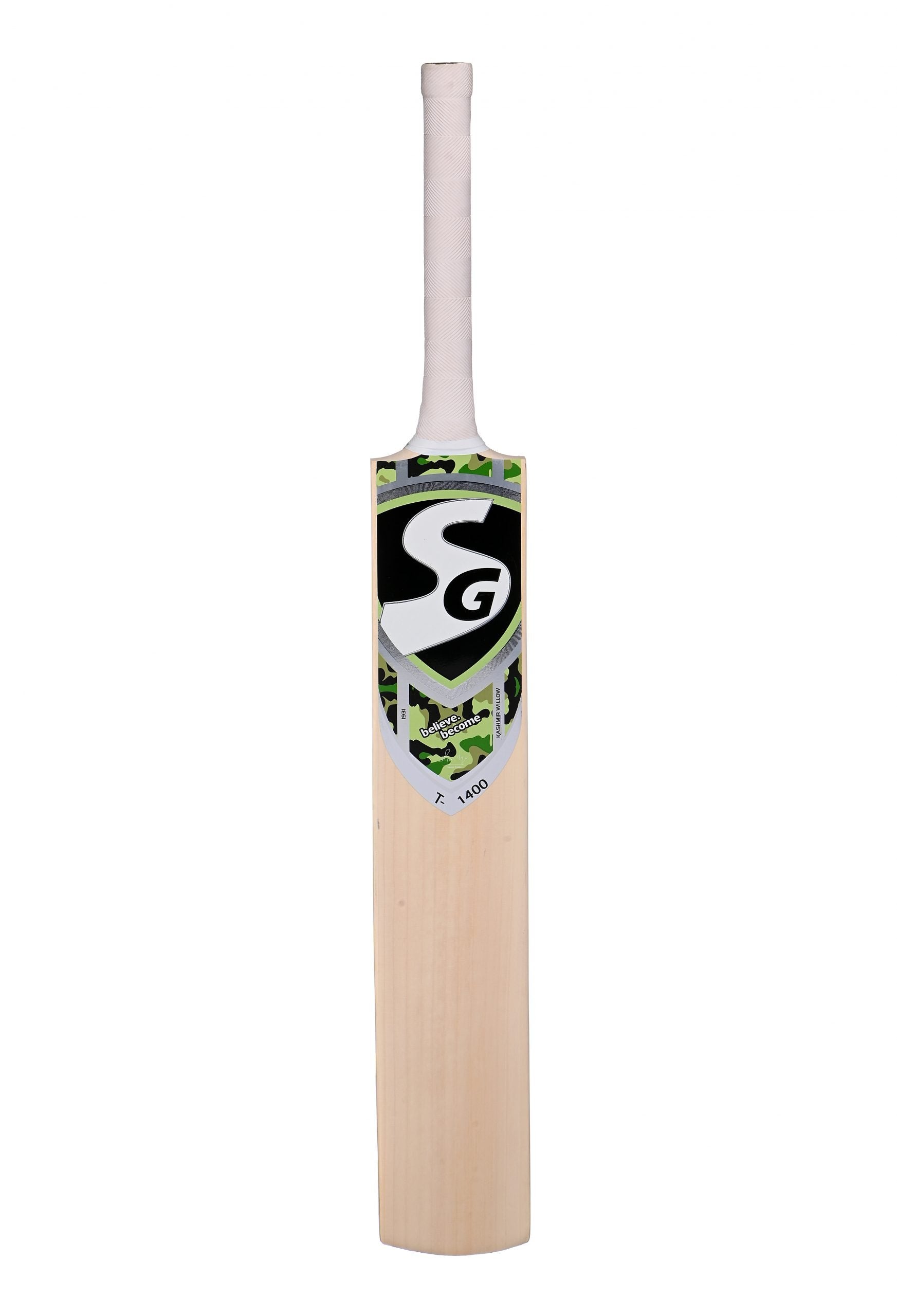 SG T-1400 Kashmir Willow Scoop Bat for Tennis/Tape Cricket Ball