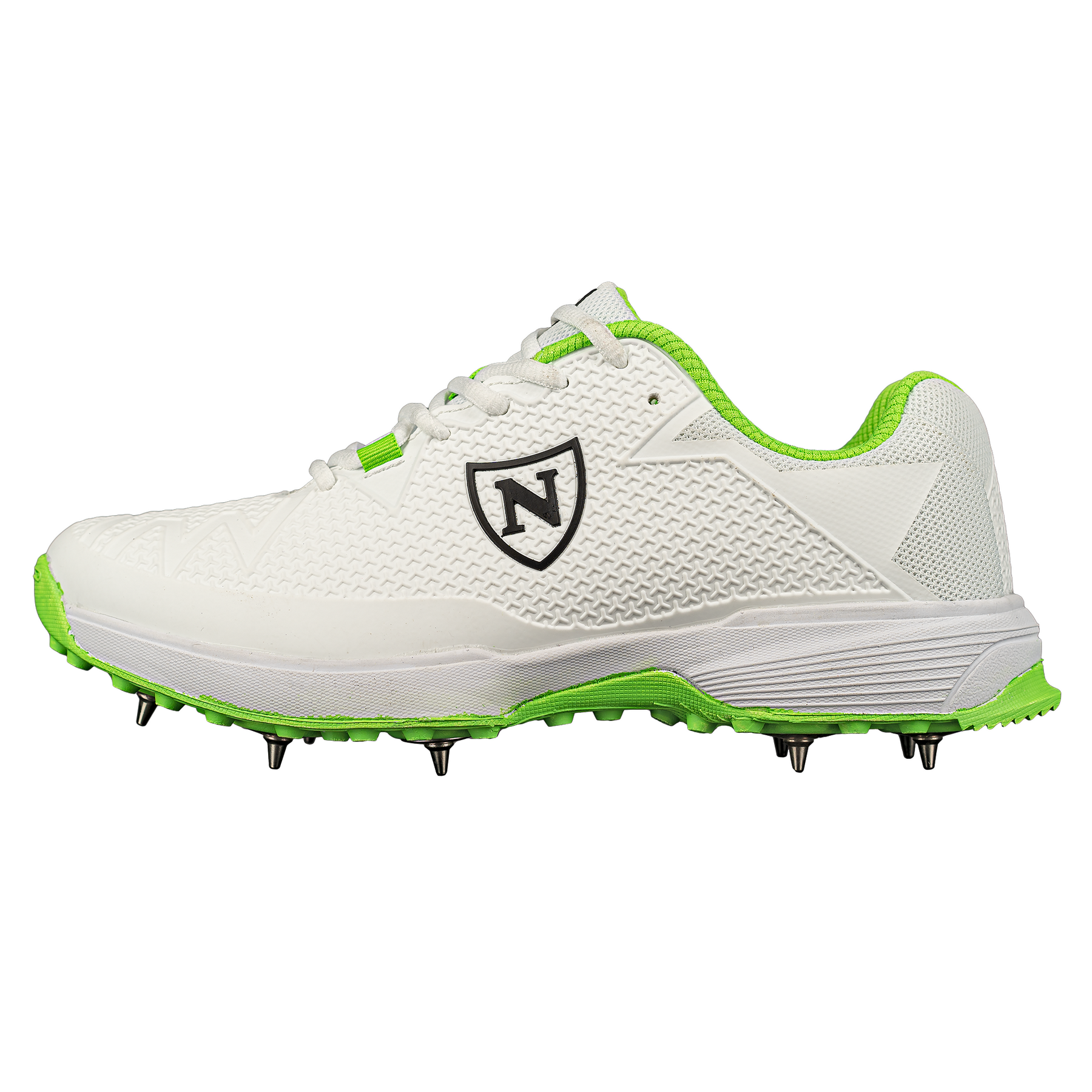 Newbery  Flexispike Elite All Rounder Cricket Shoes - White / Green