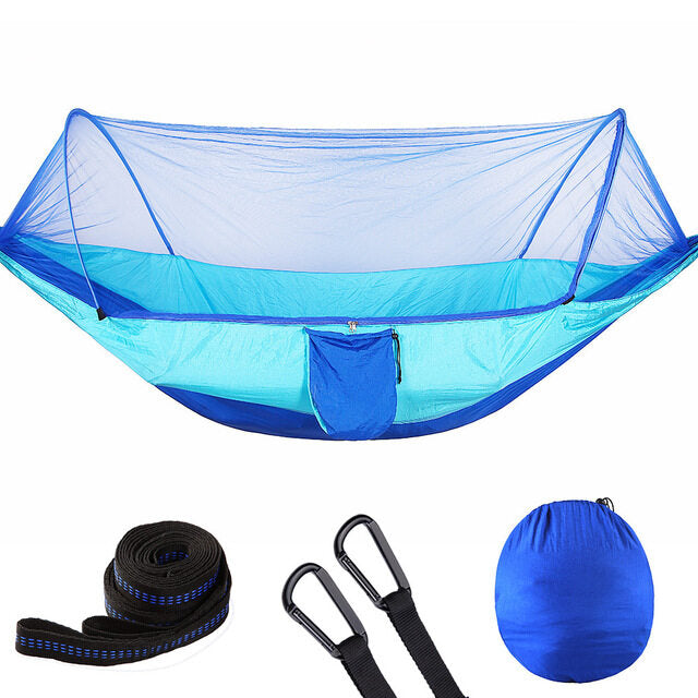 Campers Quick Opening Hammock With Mosquito Net