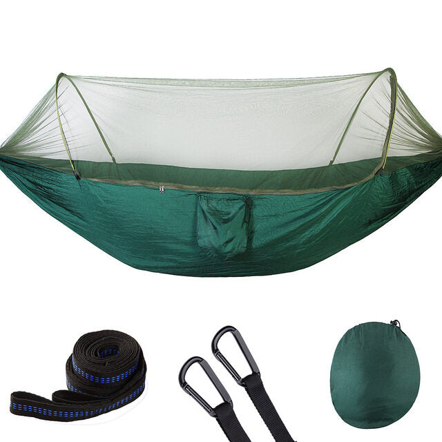 Campers Quick Opening Hammock With Mosquito Net