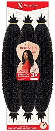 Outre X-Pression Twisted Up 3X Springy Afro Twist