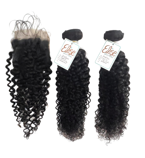 Virgin Indian Curly Human Hair Extensions