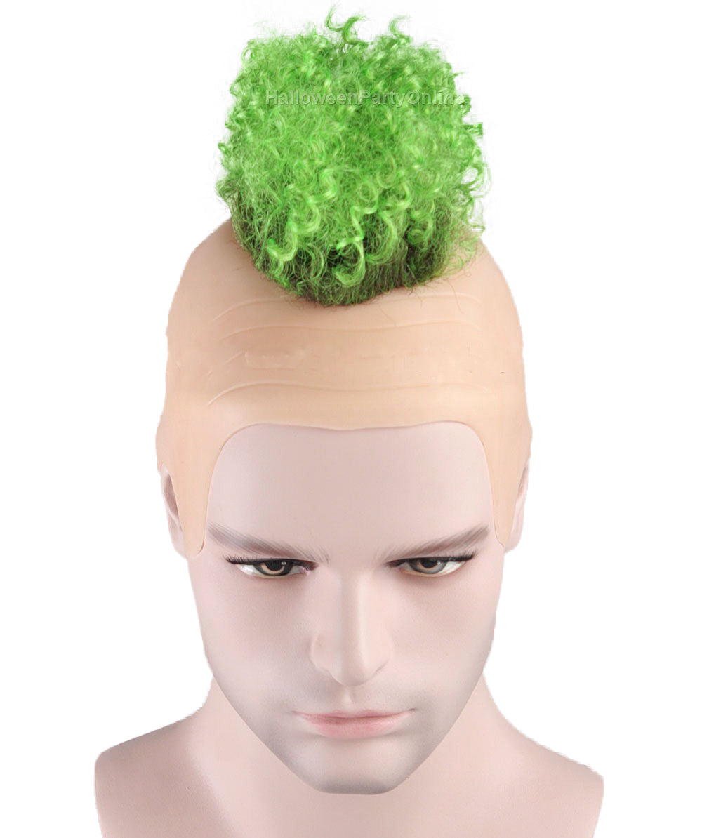 Curly Mohawk Wig | Green Halloween Wigs With Cap