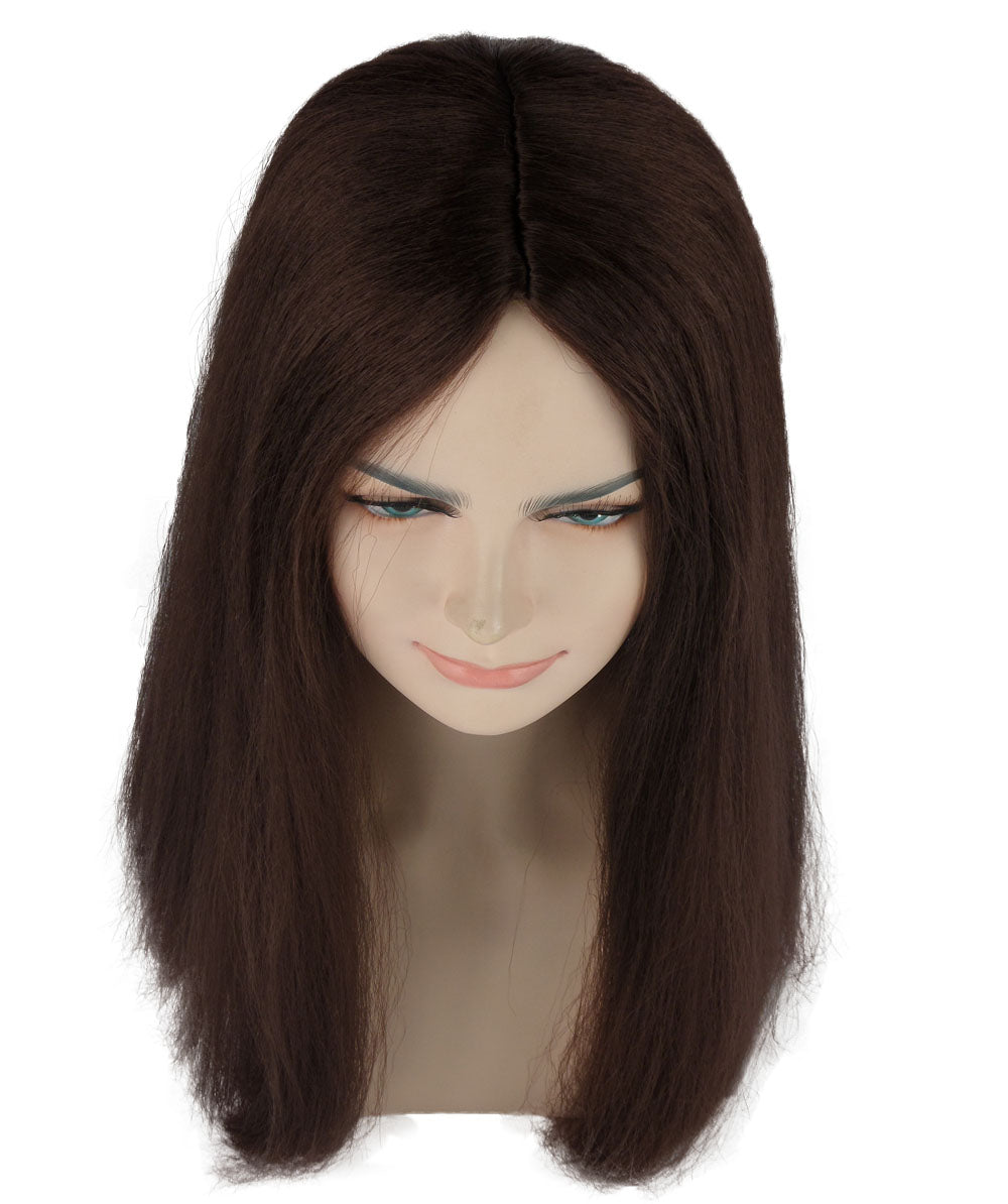 Womens Brown Witch Wig | Horror Character Cosplay Halloween Wig | Premium Breathable Capless Cap