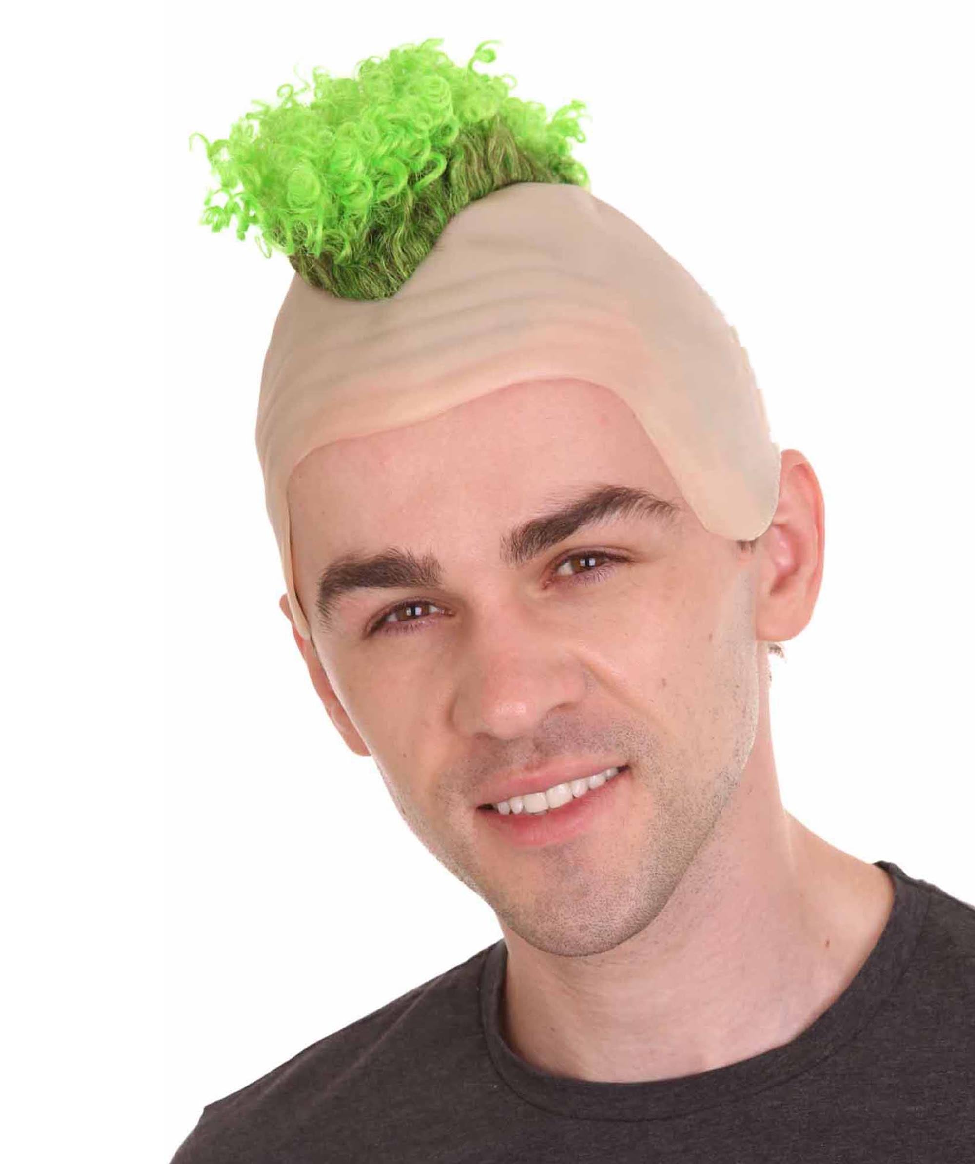 Curly Mohawk Wig | Green Halloween Wigs With Cap