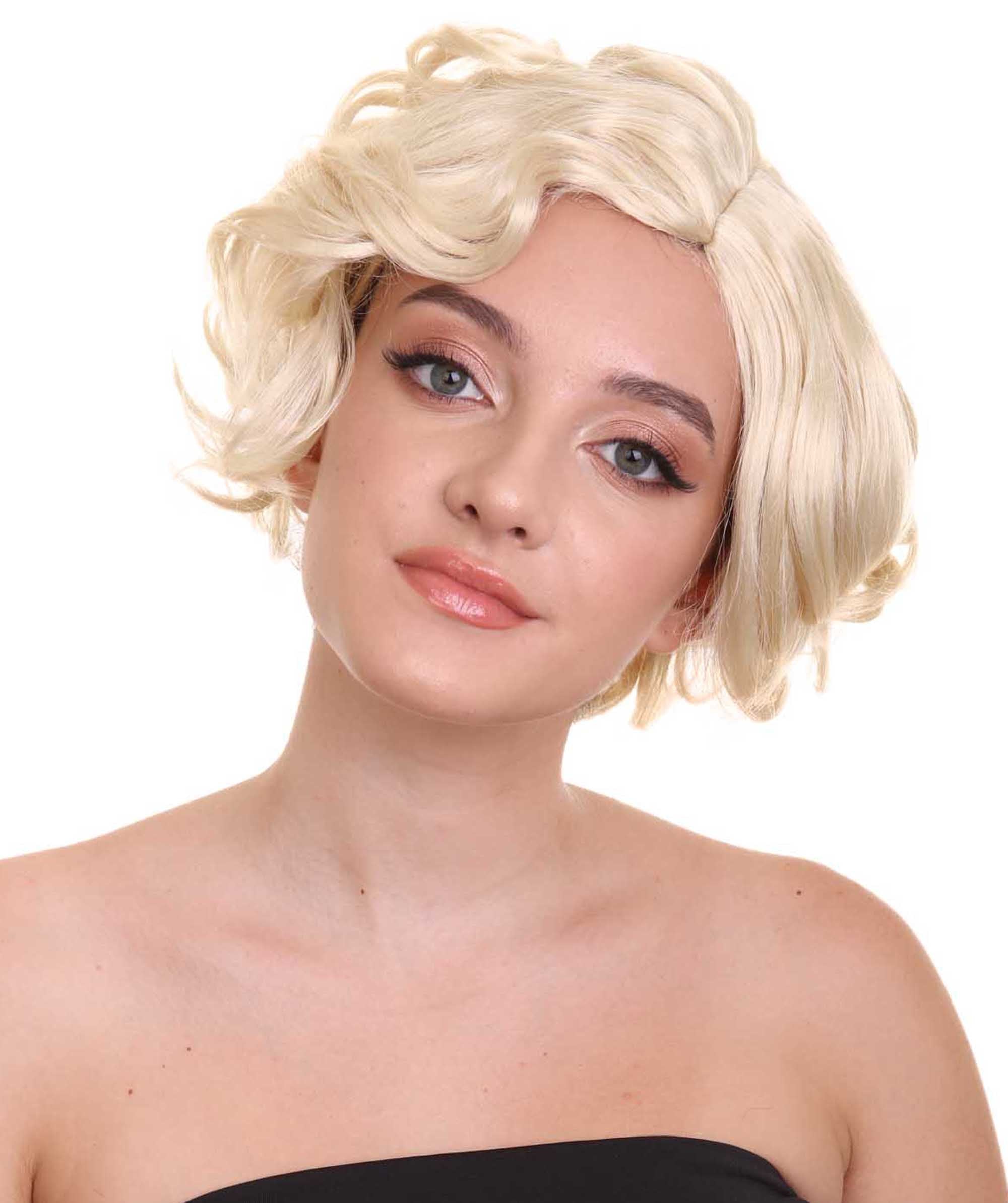 Blonde Jazz Women Wig |  Glamour Cosplay Halloween Wig | Premium Breathable Capless Cap