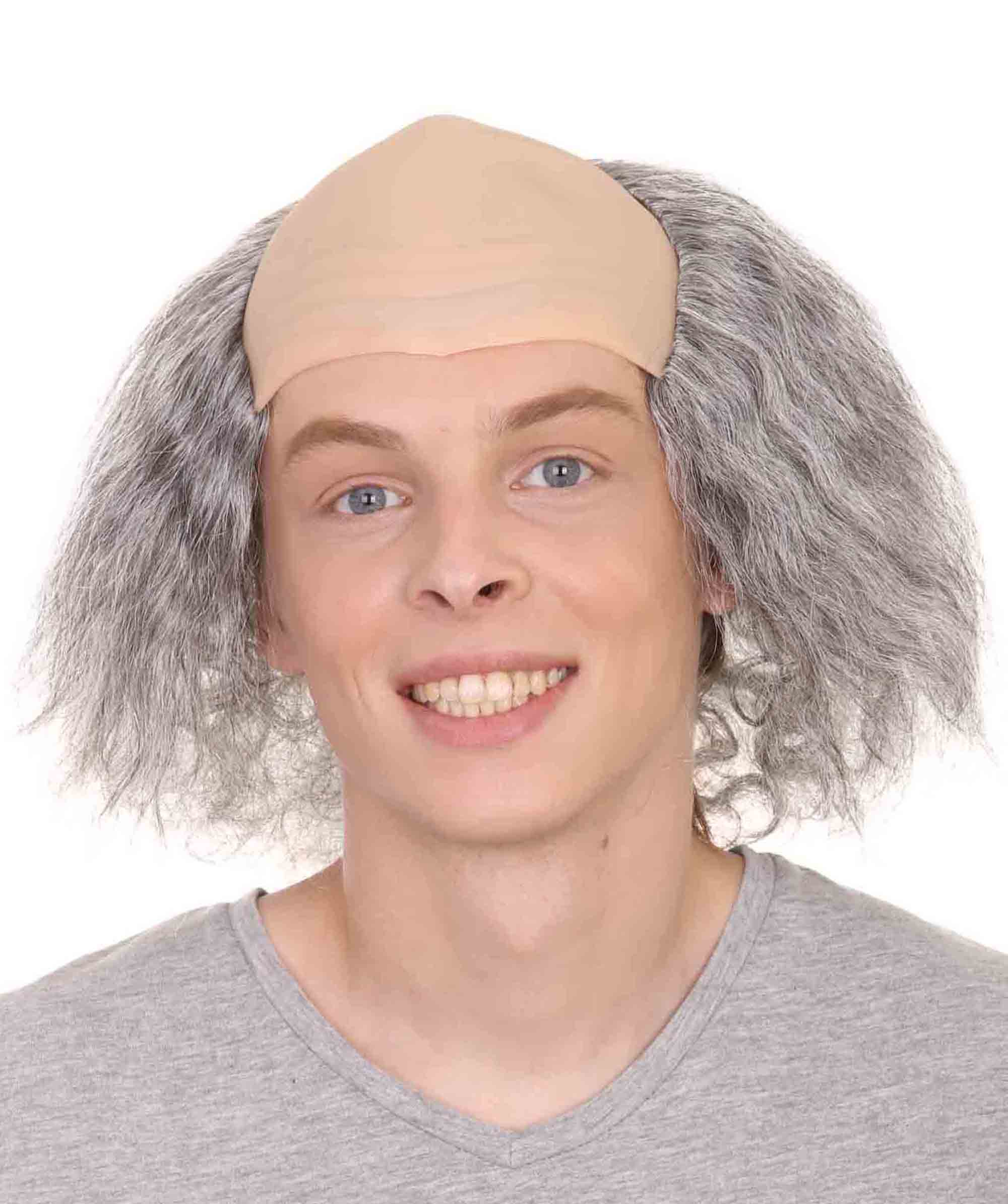 Old Bald Man Wig | Gray Cosplay Halloween Wigs With Cap