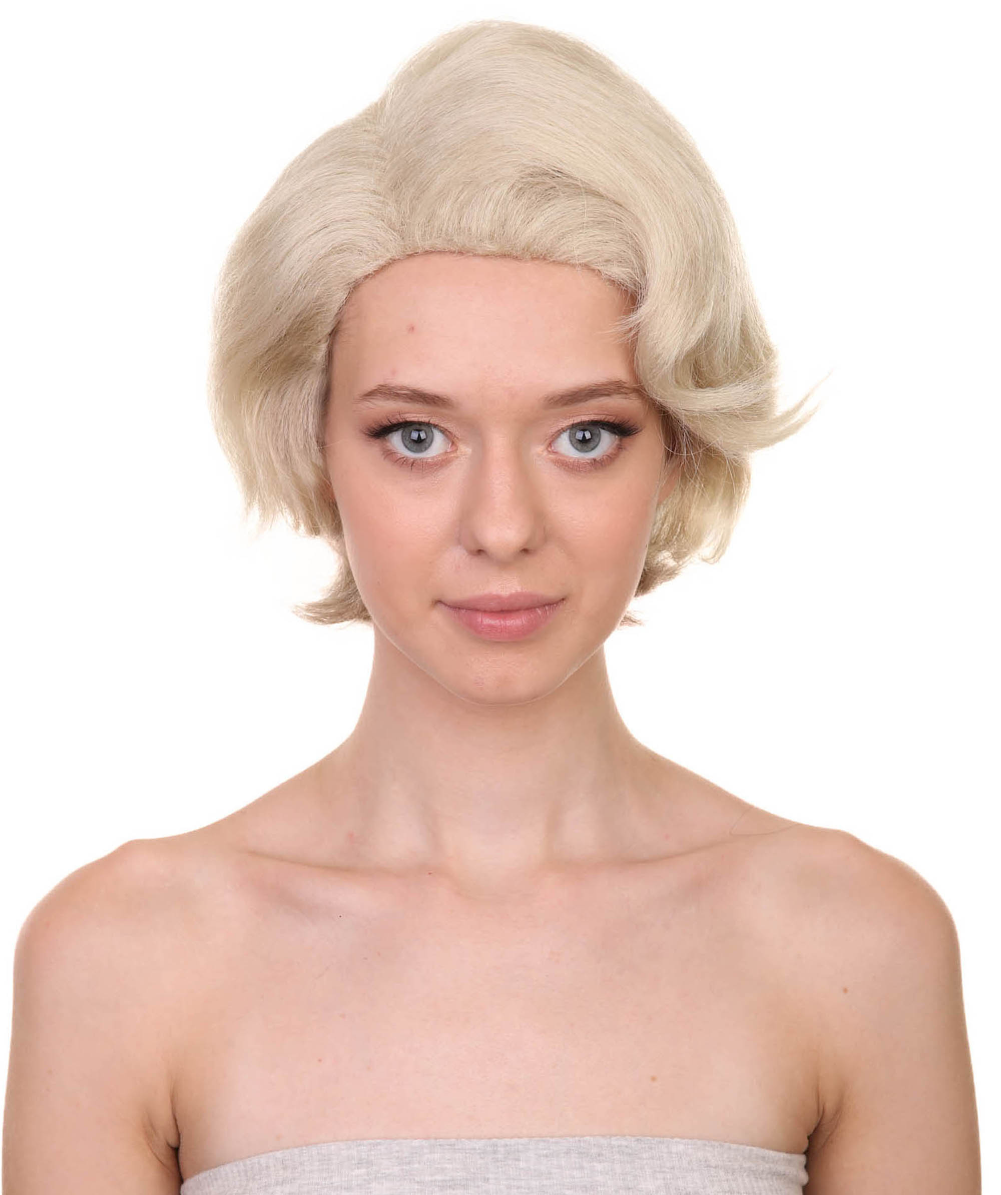 Prada Devil Miranda | Grey White Swoop Movie  Wig | Premium Halloween Wig