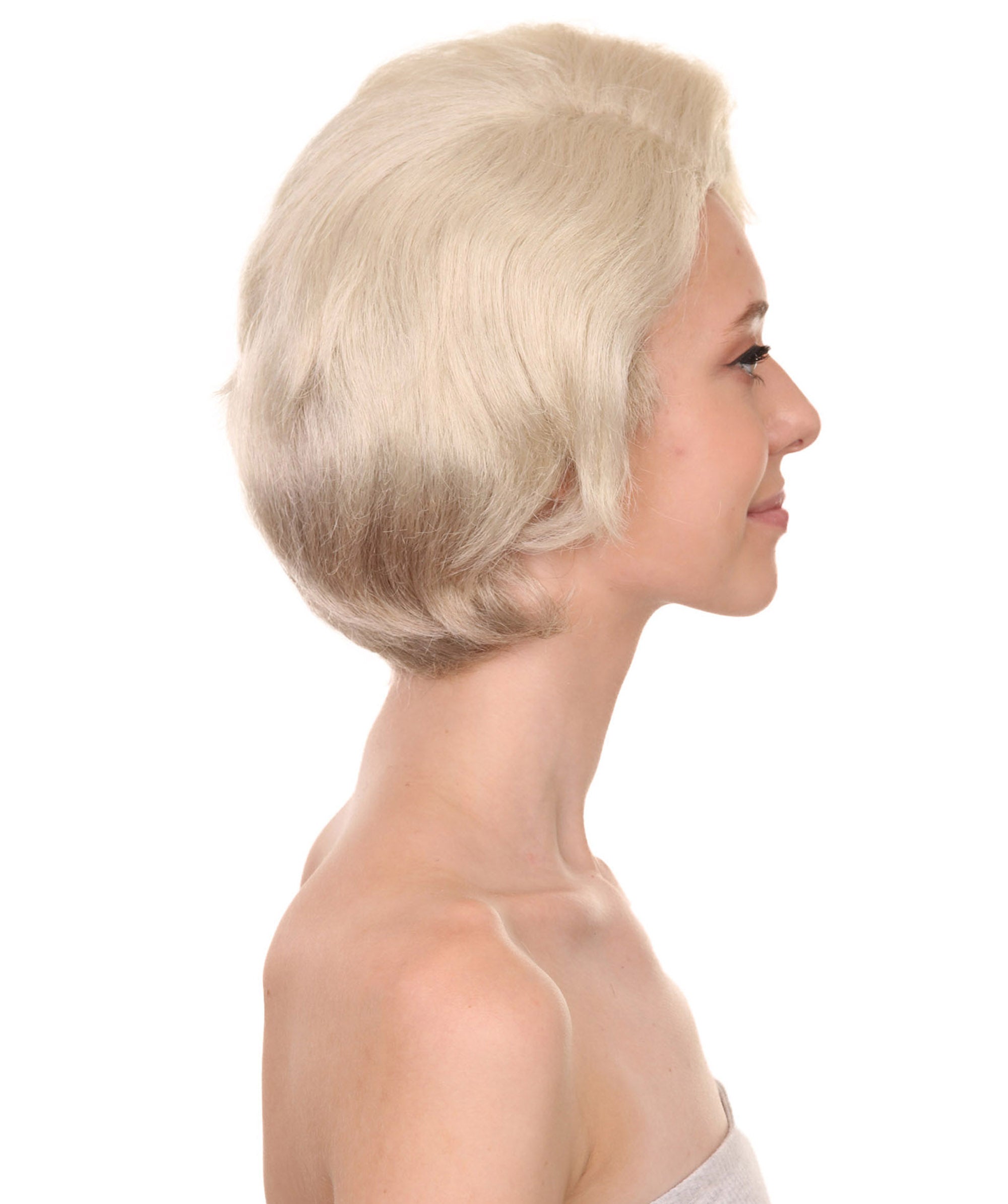 Prada Devil Miranda | Grey White Swoop Movie  Wig | Premium Halloween Wig