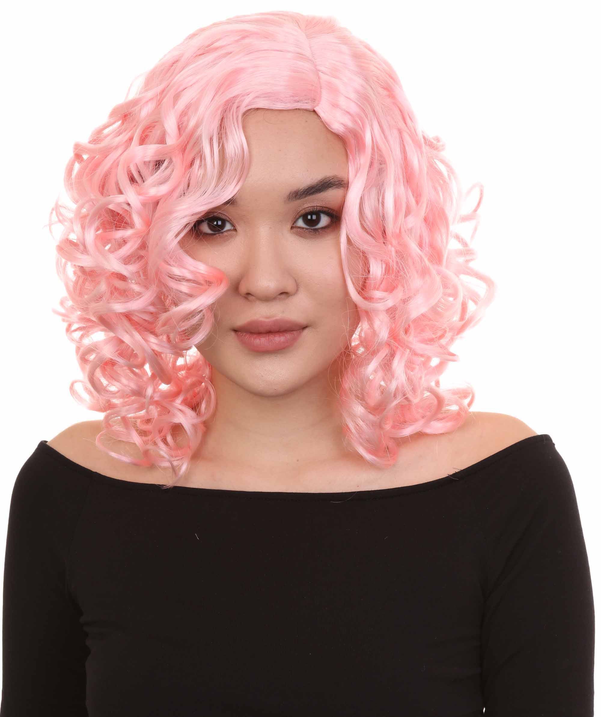 California Girl  Curls Womens Wig Collections  | Medium Glamour Cosplay Halloween Wig | Premium Breathable Capless Cap