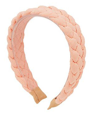 Braided Texture Fabric Headband - Peach