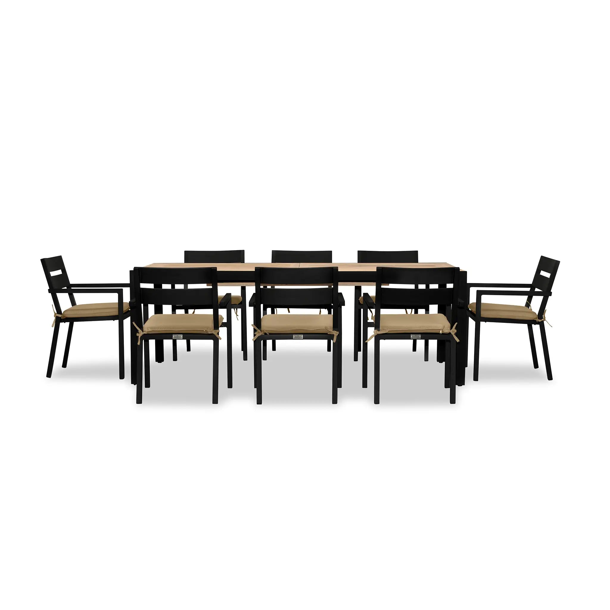 Pacifica Communal 8 Seat Extendable Reclaimed Teak Dining Set by Harmonia Living