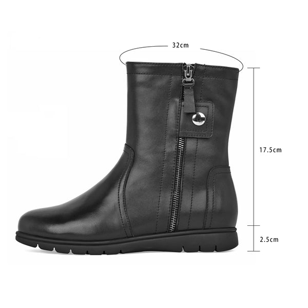 PRA Martin boots black sheepskin 443644