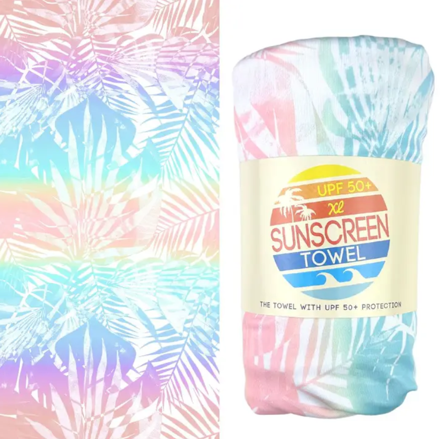 XL UPF 50+ Sunscreen Towel (Tropical Tie Dye)