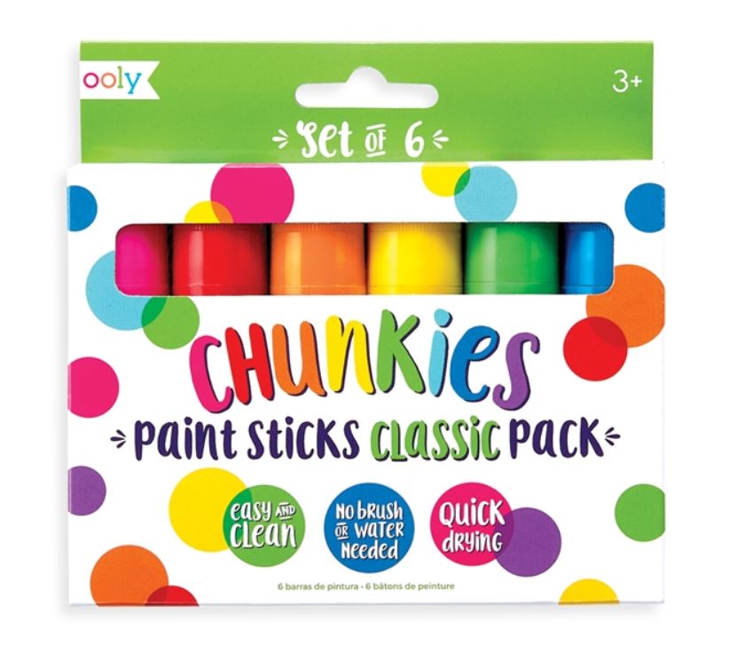 Ooly Chunkies Paint Sticks Classic - 6 Pack