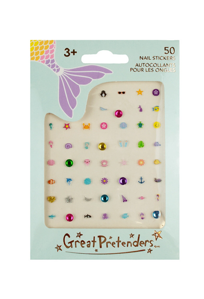 Mermaid Nail Stickers, 50pcs