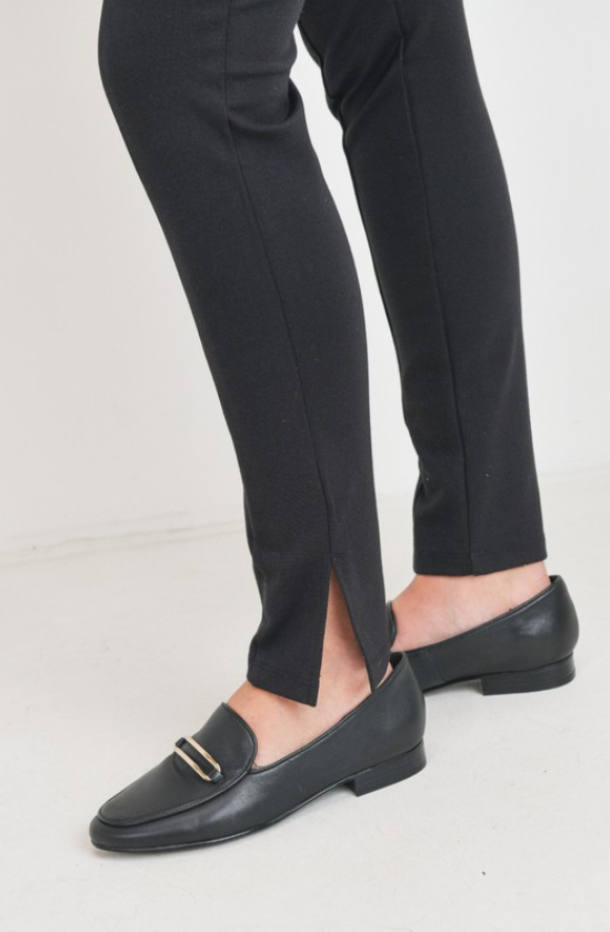 Black Slim Leg Maternity Pants