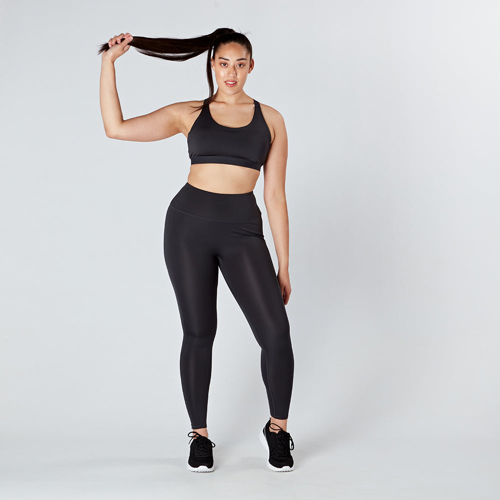 Charcoal Grey Core Sports Bra