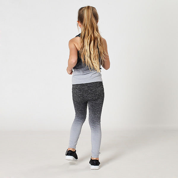 Kids Seamless Grey Ombre Leggings