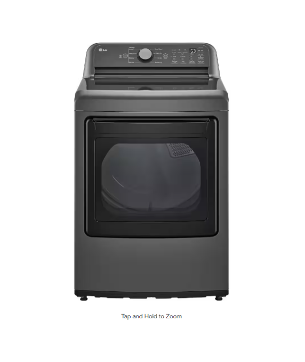 LG - 7.3 Cu.ft - Middle Black - Dryer Gas - DLG7151M - Scratch and Dent - 4807 - Sold as Set