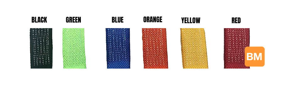 Dog Bone Short Strap Tie-Downs (color options) Diamond Weave