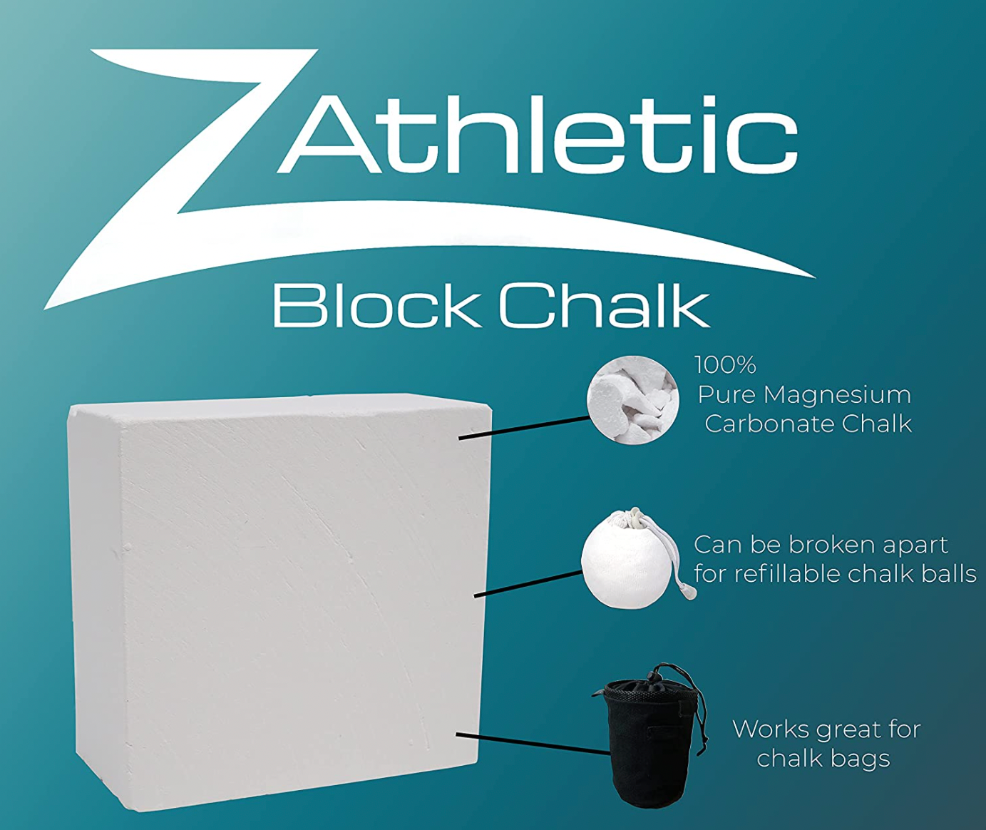 Z Athletic 2oz Block Chalk