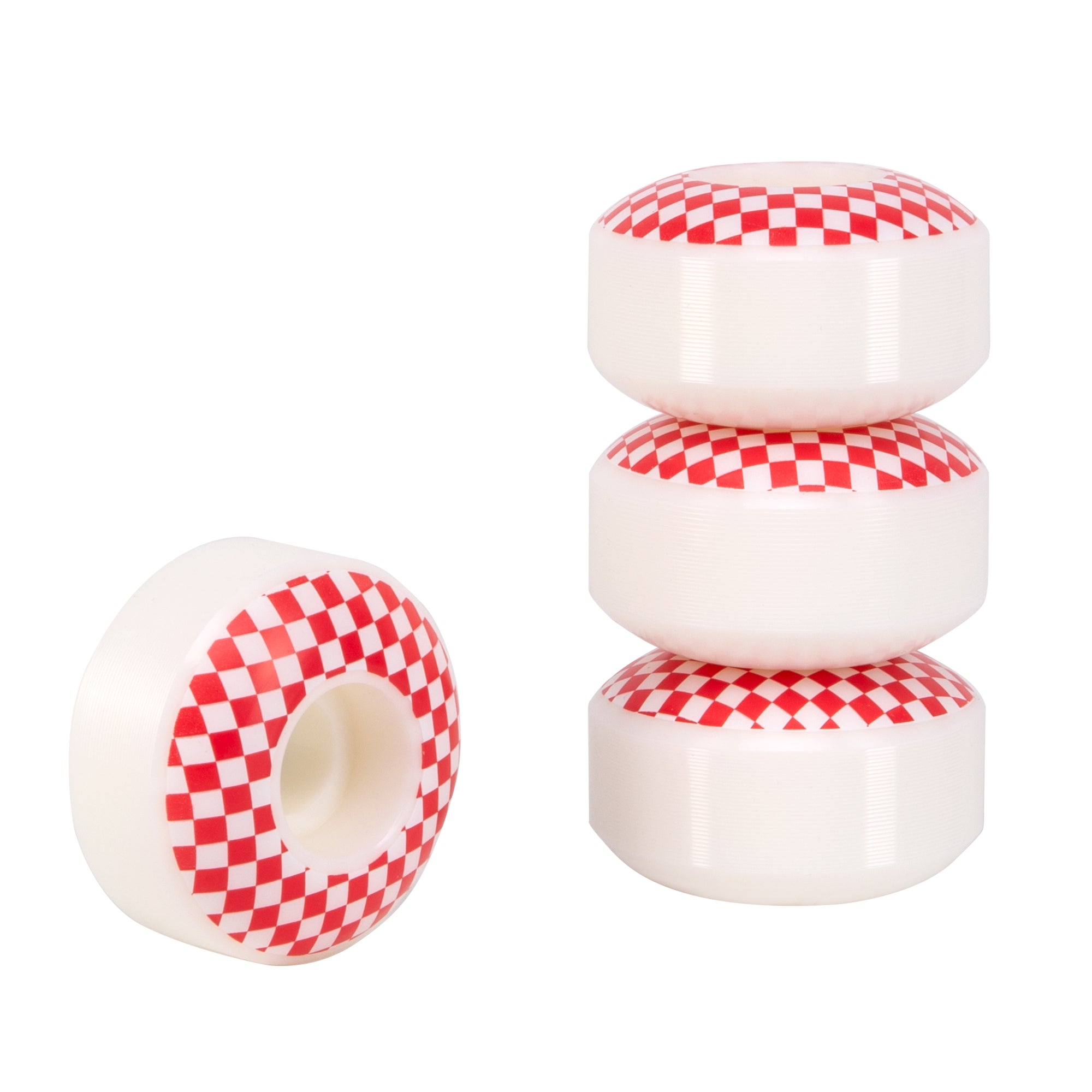 Cal 7 Red Checker Skateboard Wheels | 52mm 99A