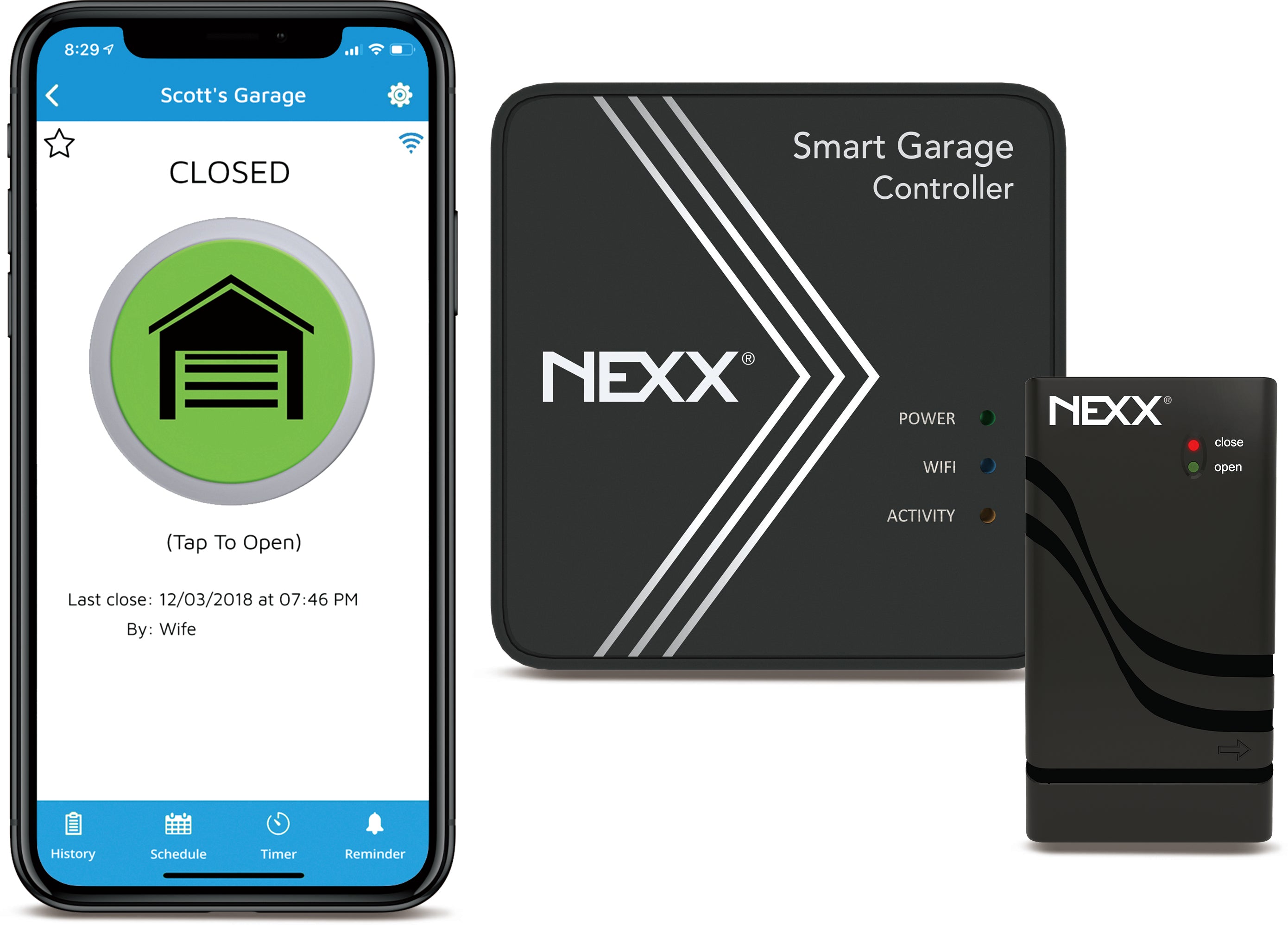 Nexx Smart Wi-Fi Garage Door Controller NXG-200