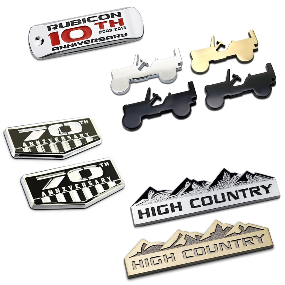 Car Styling for Jeep Grand Commander Cherokee Patriot Compass Wrangler Grand Cherokee Renegade Liberty Metal Sticker