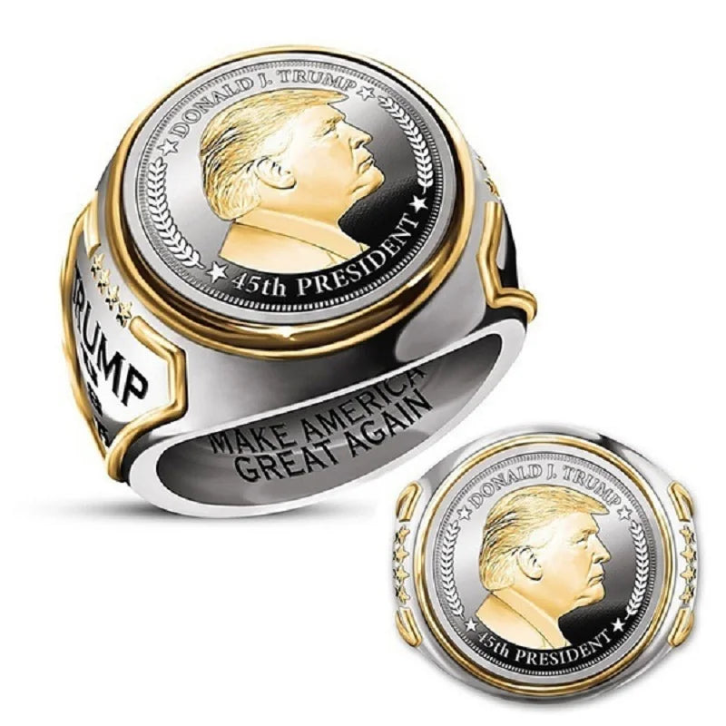 Donald Trump Make America Great Again President Campaign Rings for Men Women Gift Fashion Jewelry