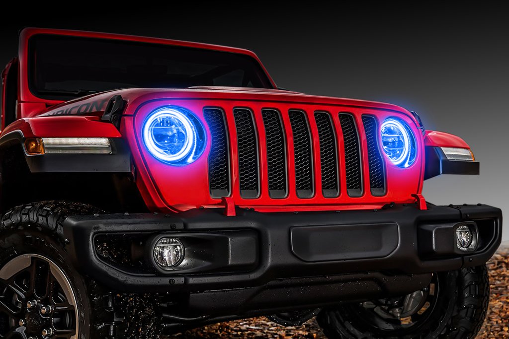 LED Surface Mount Headlight Halo Kit <br>Jeep Wrangler JL/Gladiator JT