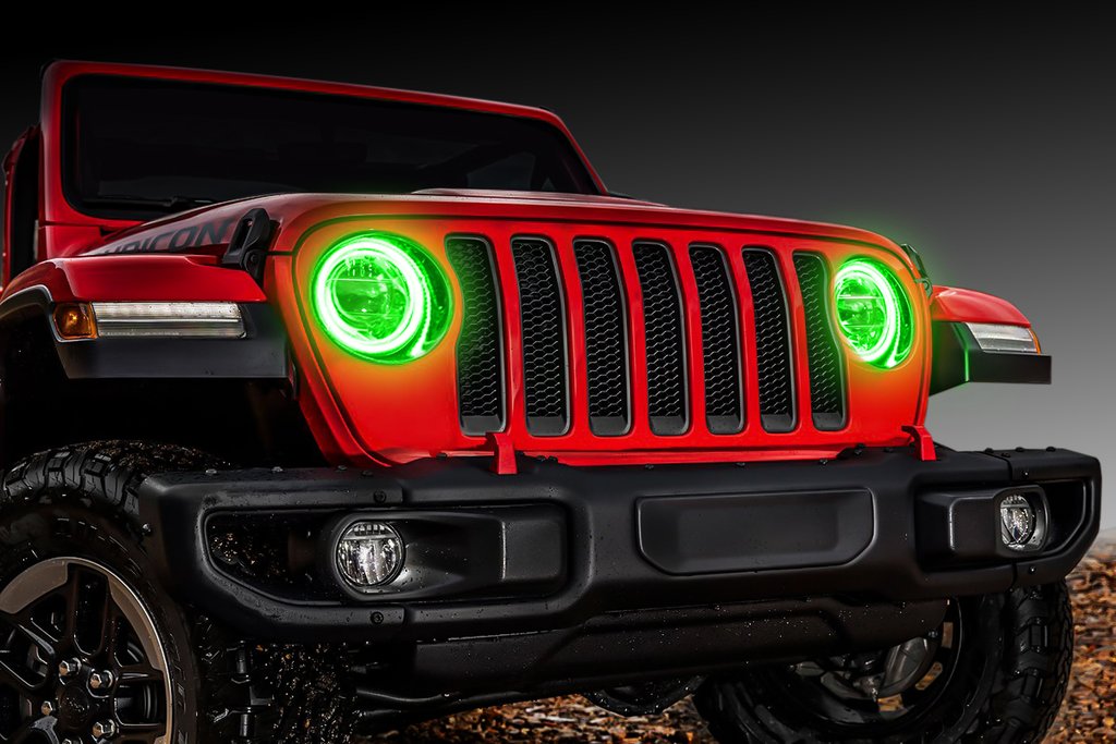 LED Surface Mount Headlight Halo Kit <br>Jeep Wrangler JL/Gladiator JT