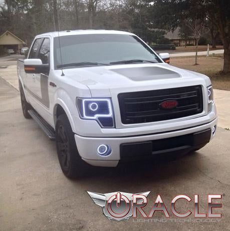 LED Headlight Projector Halo Kit <br>13-14 Ford F-150 / Raptor