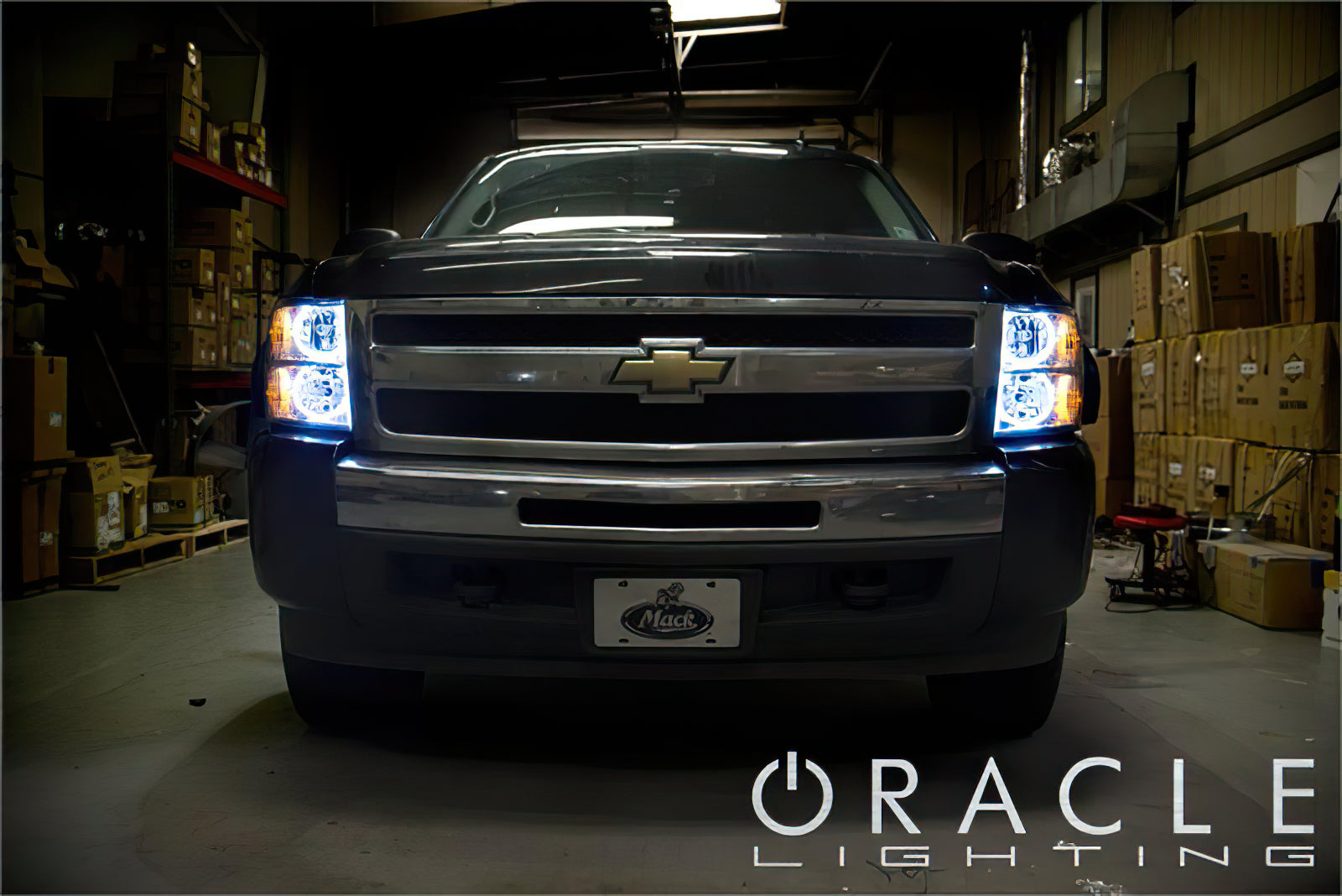 LED Round Style Headlight Halo Kit <br>07-13 Chevy Silverado