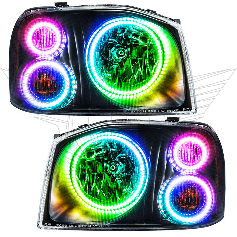 LED Headlight Triple Halo Kit <br>01-04 Nissan Frontier