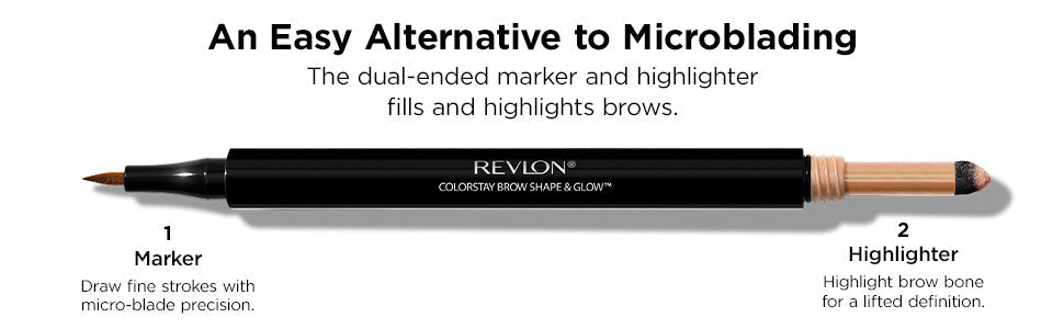REVLON ColorStay Brow Shape and Glow, 280 Medium Brown
