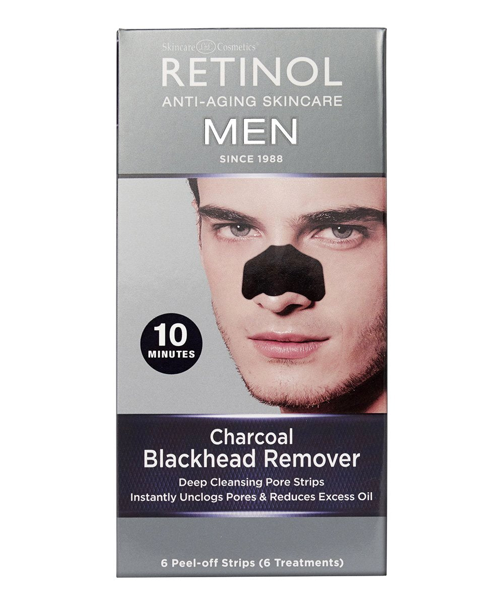 RETINOL Men - Charcoal Blackhead Remover - 6 strips