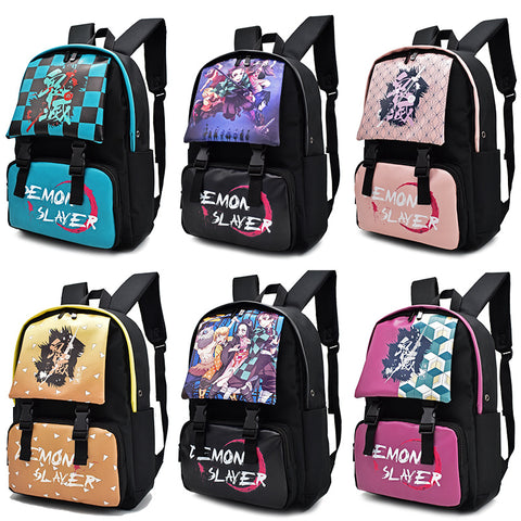 Giyu Tomioka Demon Slayer School Backpack for Boys Girls Laptop Bag Sports Traveling Daypack 17126.5 in