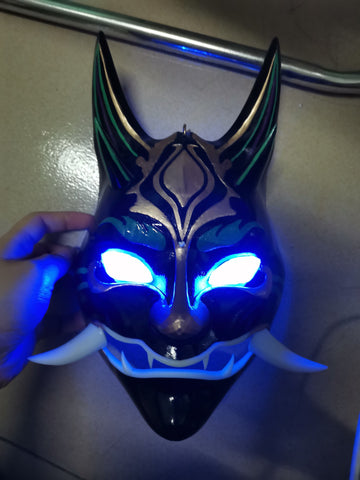 Game Genshin Impact XIAO Cosplay Prop Spear PVC Weapon Mask Halloween Carnival Cosplay Costume Accessories Props Mask