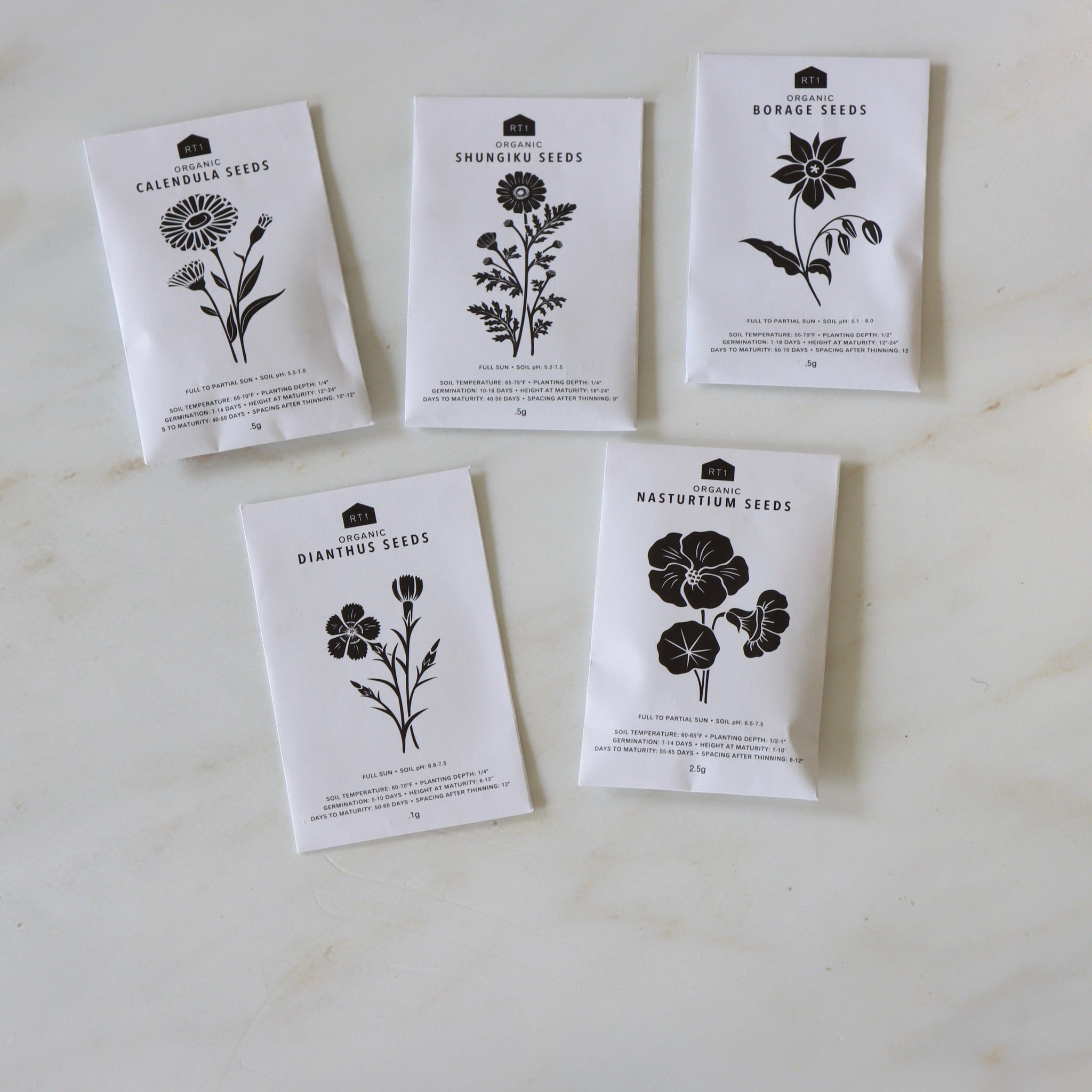 Edible Flower Seeds - Pack of 5