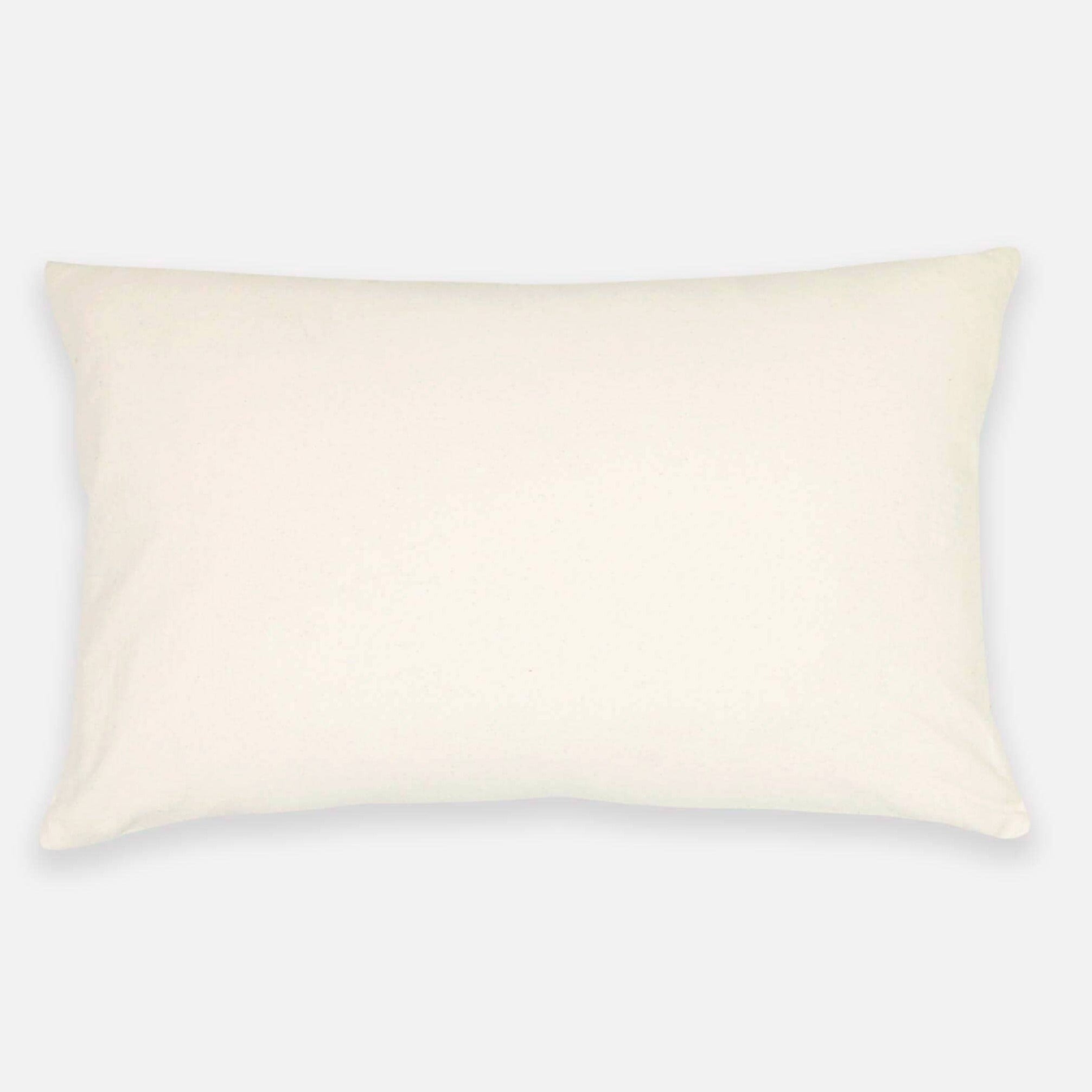 Patchwork Plaid Lumbar Pillow Cover - Navy