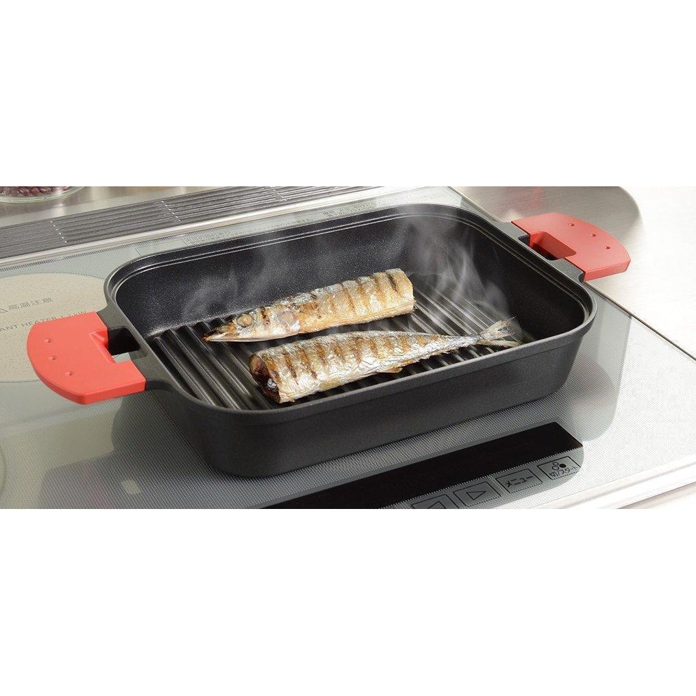 Uchicook Steam Grill with Metal Lid Red UCS15