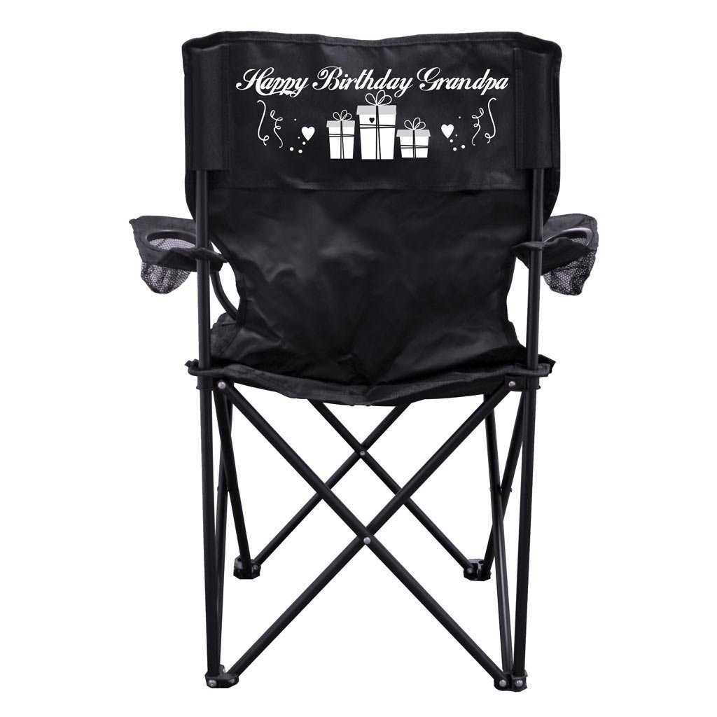 Happy Birthday Grandpa Camping Chair