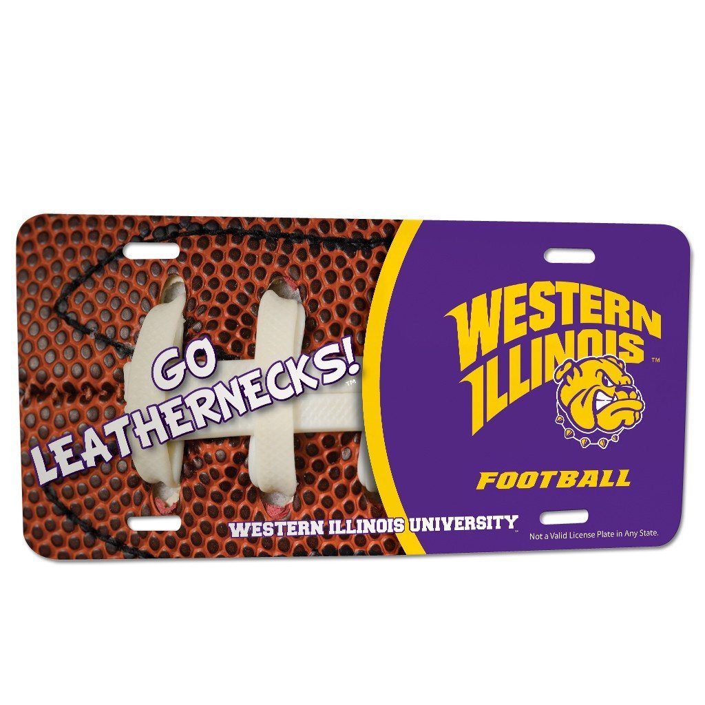 Western Illinois University Football License Plate