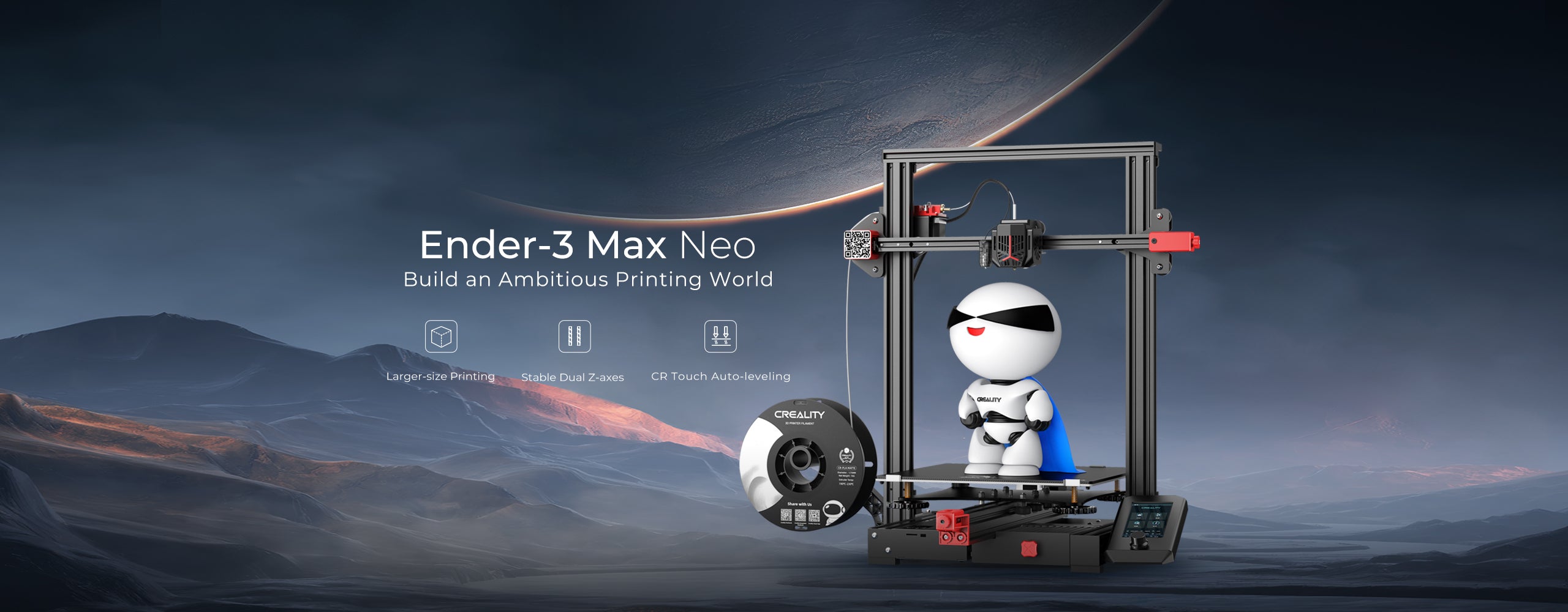 Creality K1 Max FDM 3D Printer; 4.3 Color LCD Screen; Automatic Leveling;  Flexible Build Plate Bed; 300 x 300 x 300mm Print - Micro Center