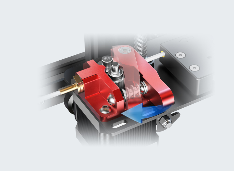 Smooth Feeding with Full-metal Extruder | SainSmart Smooth Feeding with Full-metal Extruder | SainSmart