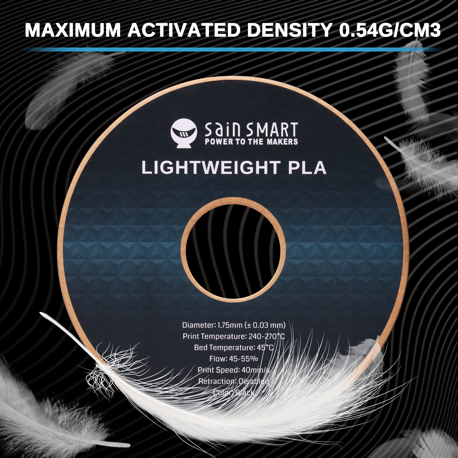 Light Weight Feature of SainSmart LW-PLA Filament