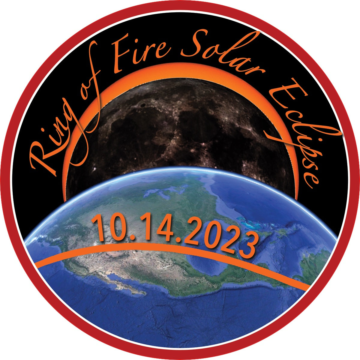 2023 Annular Solar Eclipse Sticker