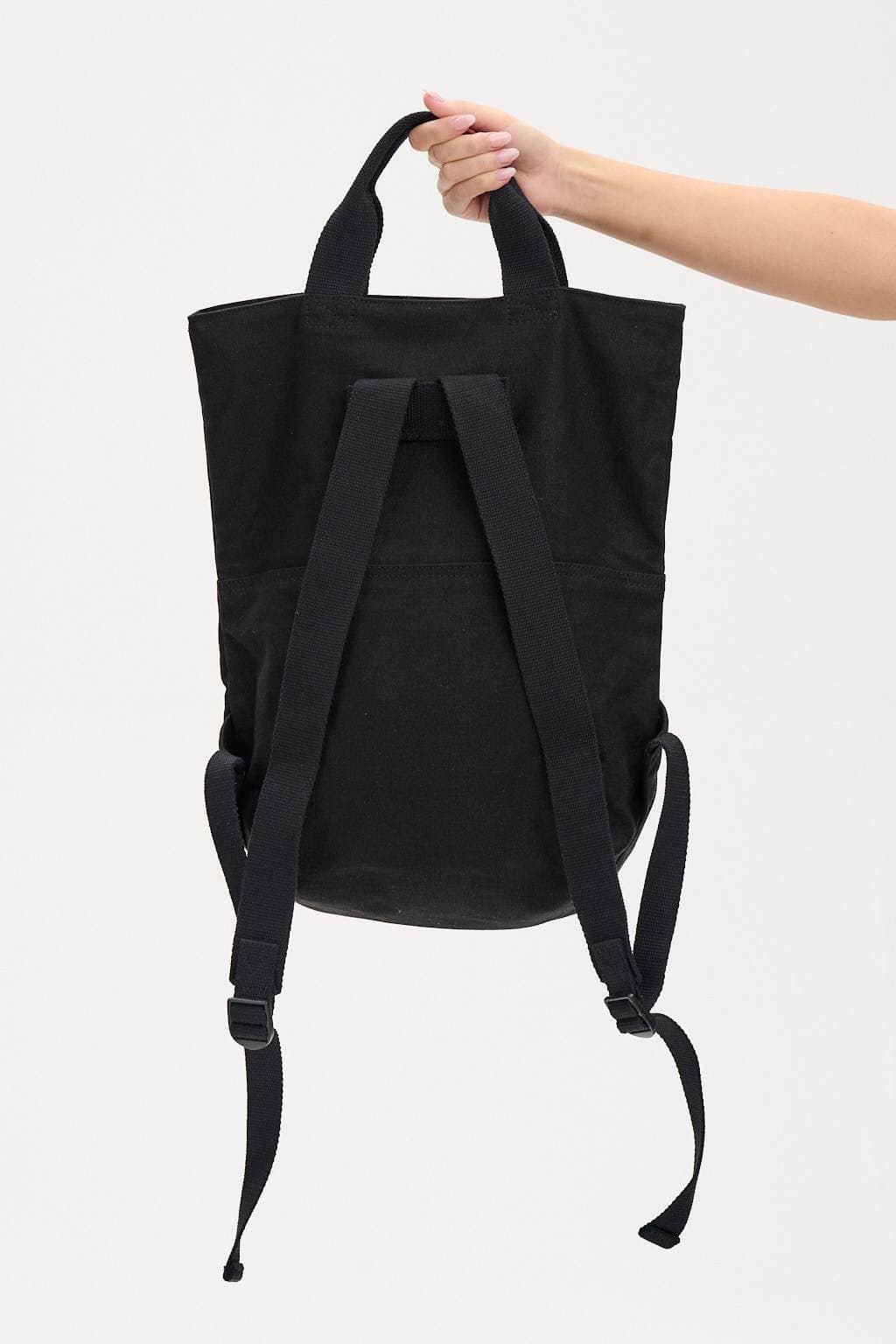 Dylan Backpack: ORGANIC CANVAS - Black