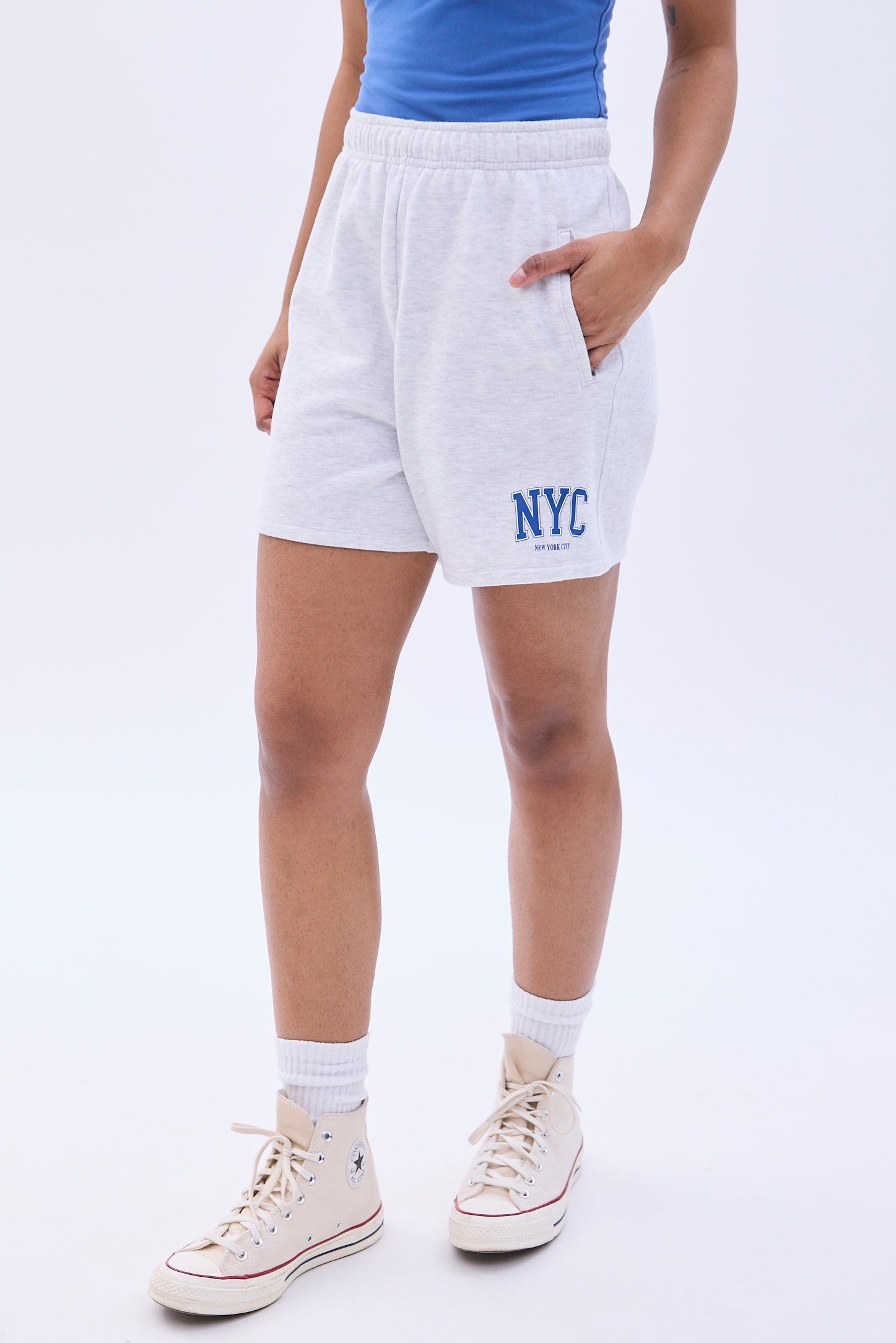  Mid Rise Fleece Bermuda Short 